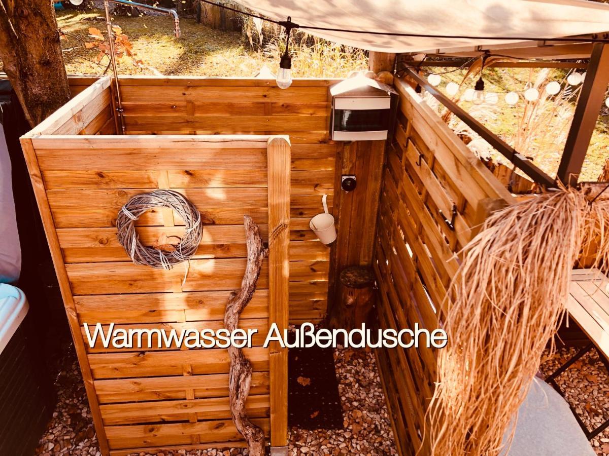 Zirkuswagen Mit Outdoor Whirlpool Und Garten Petershagen-Eggersdorf Eksteriør billede