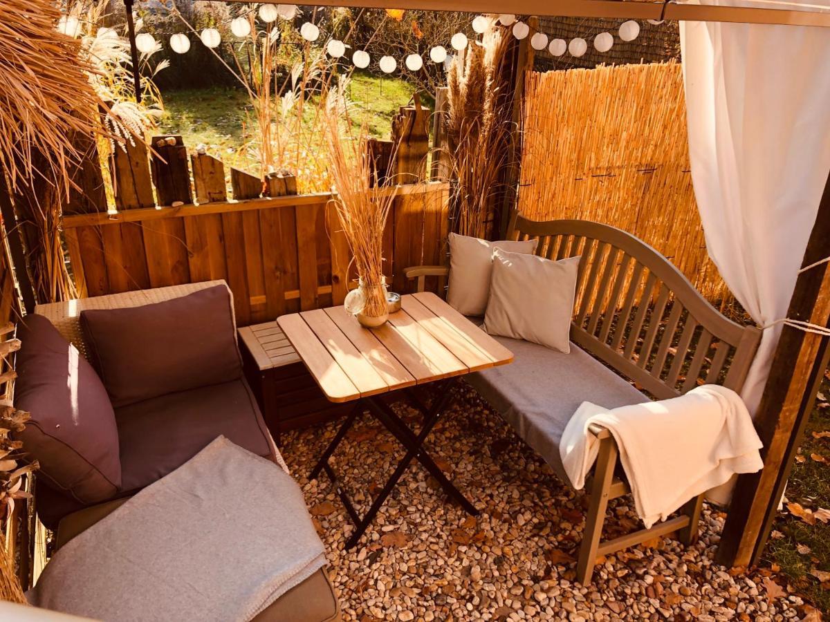 Zirkuswagen Mit Outdoor Whirlpool Und Garten Petershagen-Eggersdorf Eksteriør billede